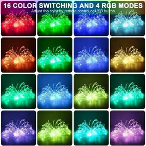 img 3 attached to 🎄 JIRVY 120 LED Rope Lights Color Changing 32.8ft Tube Lights Waterproof Strip Lights 11 Modes Twinkle Light Plug in Connectable Christmas Lights with Remote Timer for Bedroom Indoor Patio Outdoor