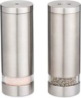 🧂 stainless steel salt and pepper shakers, grinders, and mill set - salt pepper shakers, grinder, and mill set, salt and pepper grinder, salt and pepper mill, stainless steel salt and pepper shakers logo