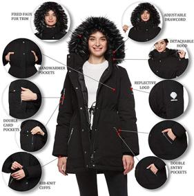 img 1 attached to Universo Womens Jacket Removable Winter Women's Clothing and Coats, Jackets & Vests