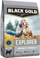 🐶 black gold explorer senior 7+ recipe dry dog food логотип