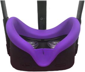 img 2 attached to 🎮 Devansi Oculus Quest 1 VR Silicone Interface Cover - Sweatproof & Lightproof Protective Cover