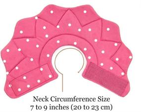 img 1 attached to Soothing SunGrow Cat Recovery Soft Cone: Comfy Neck Pillow for Quick Neuter or Post-Surgery Relief, No More 'Cone of Shame'! Pink Polka Dot Design, Fits All 7-9” Neck Circumference Pets, S Size