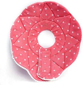 img 2 attached to Soothing SunGrow Cat Recovery Soft Cone: Comfy Neck Pillow for Quick Neuter or Post-Surgery Relief, No More 'Cone of Shame'! Pink Polka Dot Design, Fits All 7-9” Neck Circumference Pets, S Size