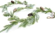 🌲 6-inch whitewashed pine garland by craftmore логотип