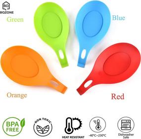 img 1 attached to 🥄 Kitchen Silicone Spoon Rest Holder: Mess-Free Cooking Solution