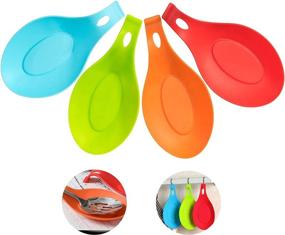 img 4 attached to 🥄 Kitchen Silicone Spoon Rest Holder: Mess-Free Cooking Solution