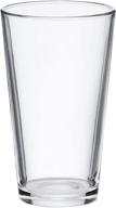 set of 6 amazon basics 16-ounce pint pub beer glasses logo