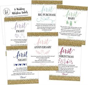 img 3 attached to 🍾 Stylish Wedding Milestones Gift: 6 Wine Bottle Labels for Bridal Showers, Engagement Parties, Bachelorettes, and Newlywed Celebrations