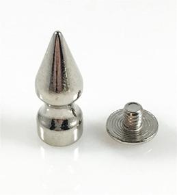 img 2 attached to 🔩 1-Inch Long Spikes Metal Screwback Set of 12 Pieces