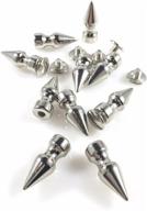 🔩 1-inch long spikes metal screwback set of 12 pieces logo