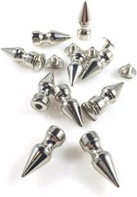 img 3 attached to 🔩 1-Inch Long Spikes Metal Screwback Set of 12 Pieces