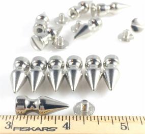 img 1 attached to 🔩 1-Inch Long Spikes Metal Screwback Set of 12 Pieces