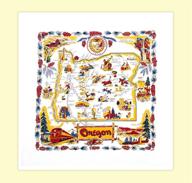 🧺 authentic oregon state souvenir dish towel by red and white kitchen company logo