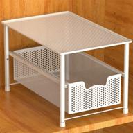 🗄️ white stackable sliding basket organizer drawer for under sink cabinet - simple houseware logo