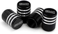 🚗 улучшите стиль своего gmc с помощью набора evpro valve stem caps 4 pack black - декоративных аксессуаров для автомобильных шин логотип