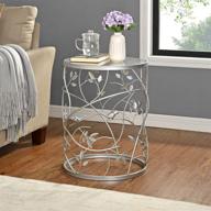 🌳 firstime & co. large silver bird and branches side table, american manufacturer, 16.5 x 16.5 x 22 inches (70310) logo