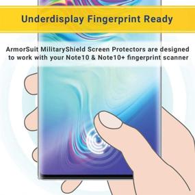 img 2 attached to Защитная пленка ArmorSuit MilitaryShield - Samsung Galaxy Note 10+ Plus (дисплей 6,8 дюйма) - совместима с чехлом - анти-пузыри - HD прозрачная пленка