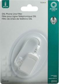 img 1 attached to Power Gear DSL Phone Line Filter - 1 фильтр от шума линии, мужской к женскому, для автоответчиков, телефонов или факсов - белый (Модель: 76246)