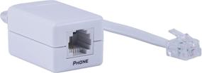 img 4 attached to Power Gear DSL Phone Line Filter - 1 фильтр от шума линии, мужской к женскому, для автоответчиков, телефонов или факсов - белый (Модель: 76246)