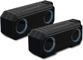 img 4 attached to 🔊 Enhance Your Audio Experience: Sound Town X8-BK-Pair 2-Pack of Portable TWS Bluetooth Speakers – Waterproof, Stereo Sound, LED Light, Phone Calls, Power Bank – Perfect for Home and Outdoor Use!