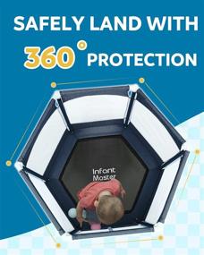 img 1 attached to 🤸 Infant Master Toddler Trampoline: Safer & Stronger Indoor Kids Trampoline with Safety Enclosure Net & High Elasticity