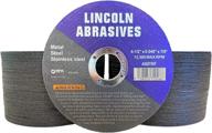 🔪 high-performance 100 pack 4.5" cut-off wheels for metal & stainless steel by lincoln abrasives - thin but mighty at .040 logo