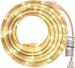 img 4 attached to 🔌 18 Feet PERSIK Rope Light with 108 LED Warm-White Lights - Ideal for Indoor and Outdoor Use