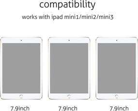 img 2 attached to 💎 Ailun iPad Mini 1 2 3 Screen Protector: Tempered Glass 2Pack 9H Hardness, Ultra Clear, Anti-Scratch, Case Friendly