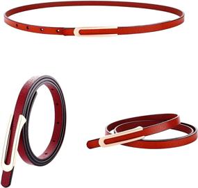 img 2 attached to Fashion Elegant Genuine Leather Waistband Women's Accessories and Belts