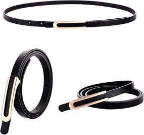 img 3 attached to Fashion Elegant Genuine Leather Waistband Women's Accessories and Belts