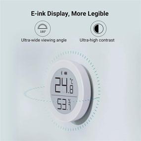 img 3 attached to 🌡️ Enhanced Qingping Bluetooth Digital Thermometer Hygrometer Sensor Compatible with HomeKit (Exclusive for iOS), Wireless Indoor Temperature and Humidity Monitor with E Ink Display for Home