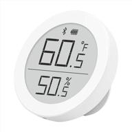 🌡️ enhanced qingping bluetooth digital thermometer hygrometer sensor compatible with homekit (exclusive for ios), wireless indoor temperature and humidity monitor with e ink display for home logo