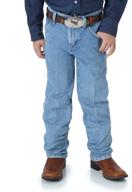 👖 classic comfort: wrangler cowboy regular boys' clothing for a relaxed and stylish look logo