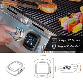 img 2 attached to 🔥 Bluetooth BBQ Thermometer with 4 Temperature Probes for Wireless Meat Monitoring during Grilling, Oven and Smoker Cooking