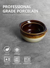 img 2 attached to 🍲 Sweese Porcelain French Crocks: Elegant and Functional Kitchen Essentials