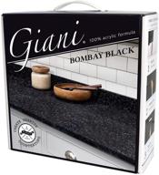 🎨 giani granite countertop paint kit 2.0- transform your space with 100% acrylic (bombay black) логотип