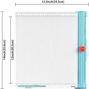 img 3 attached to 📐 12x12 Inch Craft Paper Trimmer and Scoring Board by ecraft - Trim Cutter and Score Board Set with Folding Tool for Scrapbooking, Cards, Coupons, and Photos