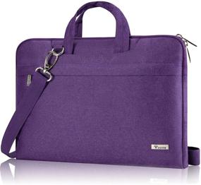 img 4 attached to Waterproof Laptop Sleeve Carrying Case for 13.3 Inch Devices - Voova 13: Compatible with MacBook Air/Pro 2020, Surface Laptop/Book, Dell XPS 13, HP Acer Chromebook - Ideal for Women and Men (Purple)