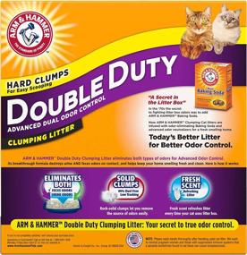 img 3 attached to 🐱 Double Duty Clumping Cat Litter by Arm & Hammer, 14lb