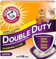 🐱 double duty clumping cat litter by arm & hammer, 14lb logo