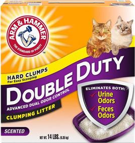 img 4 attached to 🐱 Double Duty Clumping Cat Litter by Arm & Hammer, 14lb