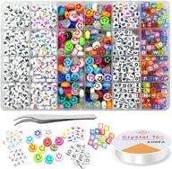 trasfit 1200pcs bracelet alphabet tweezer logo