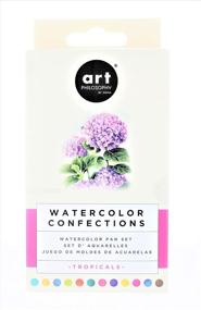 img 4 attached to Prima Marketing 584269 Watercolor Confections Watercolor Pans - Pack of 12 Tropical Colors