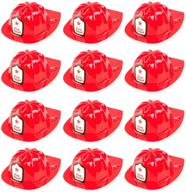 🚒 safe and fun 12 pack firefighter children's helmet party supplies for kid's costume accessory logo