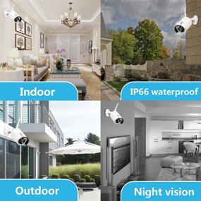 img 2 attached to 📷 ISOTECT Newest Strong Version WiFi Security Camera System - Full HD 1080P, 8CH Video, 6pcs Outdoor/Indoor IP Cameras, Night Vision, Easy Remote Access, 2TB HDD