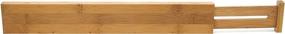 img 3 attached to 🗄️ Lipper International Bamboo Wood Drawer Dividers - Set of 2 Adjustable Kitchen Organizer Inserts