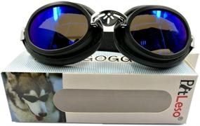 img 3 attached to Premium PETLESO Dog Goggles: UV Protection, Waterproof & Large to Enhance Dog Driving and Cycling Experience