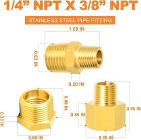 img 1 attached to 🚰 Gasher Fitting Bushing Reducer: Optimize Your Plumbing Connections!