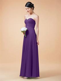img 3 attached to 👗 Alicepub Sleeveless Chiffon Bridesmaid Evening Dresses: Elegant Women's Clothing