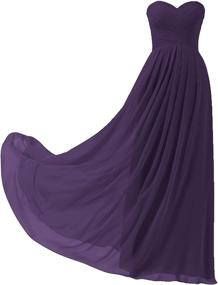 img 4 attached to 👗 Alicepub Sleeveless Chiffon Bridesmaid Evening Dresses: Elegant Women's Clothing